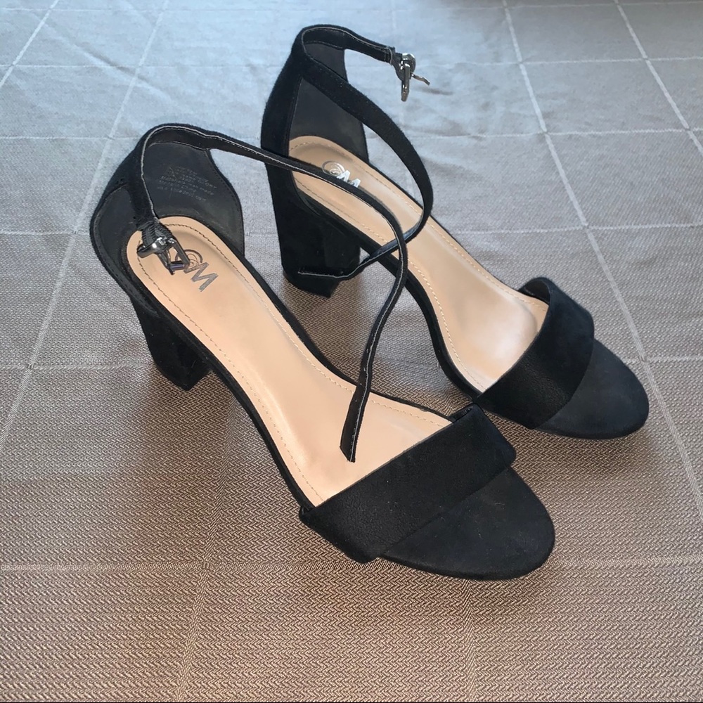 Black Chucky Heel High Heels